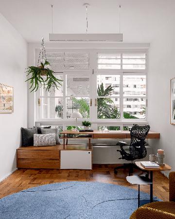 Home office: 9 ideias de decorao com mveis planejados no escritrio