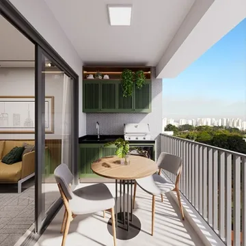 Apartamento em construção na Ribeirânia com varanda gourmet